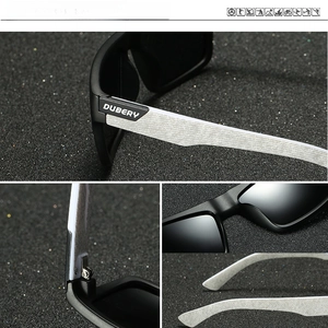 Polarized sports sunglasses for men featuring carbon fiber texture temples and matte black frame