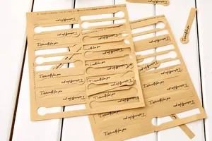 Self-adhesive kraft paper seal stickers with 'Especially for you' text for gift packaging
