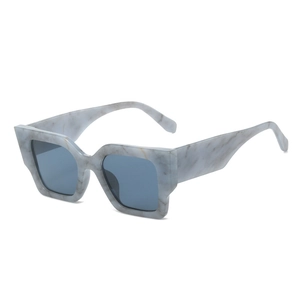 Lunettes De Soleil Carrées Oversize Monture PC Verres AC Protection UV400 Mode Rétro Style De Rue Voyage Unisexe
