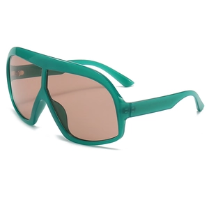 Oversized Shield Sunglasses PC Frame UV400 Protection Outdoor Sports Fashion Retro Integrated Eyewear Men Women