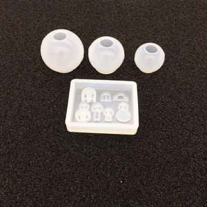 Detailed silicone mold set for DIY crystal resin cosmic spheres and decorative beads