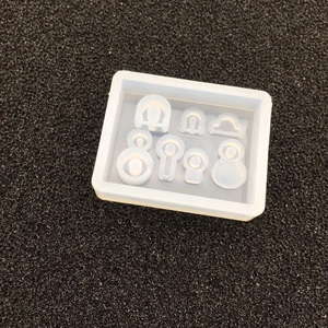 Translucent silicone mold for DIY crystal epoxy resin jewelry pendants and charms