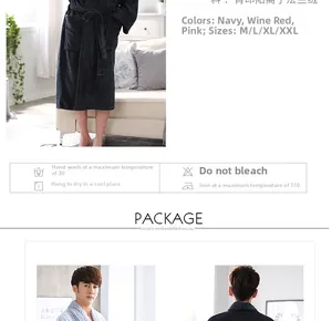 Detailansicht der dicken Flanell-Bademantel-Textur mit tiefen Taschen und Bindegürtel