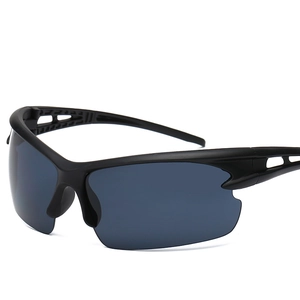 Sports Sunglasses PC Half Rim Windproof UV400 Outdoor Cycling Driving Eyewear For Men Women Night Vision Gradient Lens