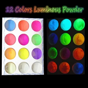 Luminous Powder Glow In The Dark Fluorescent Glitter For Nail Art DIY Craft Slime Epoxy Resin Decoration Multi Color