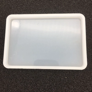 Moule rectangulaire en silicone épais et translucide pour moulage de résine et loisirs créatifs