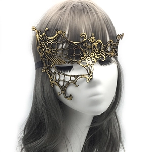 Goldene spitze maske karneval halloween party sexy augenmaske kostüm accessoires damen