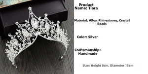 Detailed macro view of handmade Baroque bridal crown with silver base and sparkling crystals
