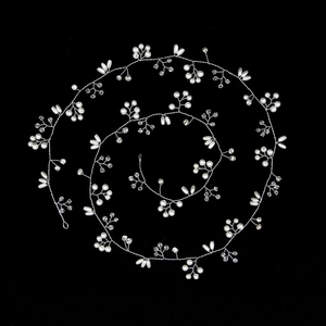 Handmade Bridal Hair Vine Artificial Pearl Crystal Floral Wedding Headband Elegant Party Hair Accessories Women