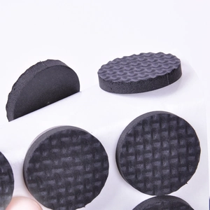 Dicke schwarze rutschfeste Gummipads für Möbelbeine mit selbstklebender Rückseite