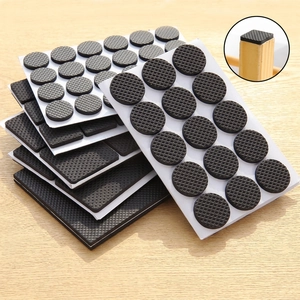 Thickened anti-slip EVA foam furniture pads in round and square shapes for table legs