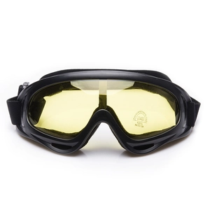 X400 Tactical Ski Goggles with Yellow UV400 Lens and Black Adjustable Strap