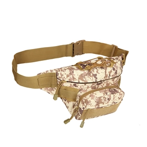 Tactical 900D Oxford cloth waist bag in desert digital camo with adjustable strap