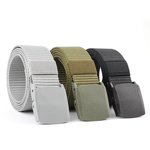 Outdoor Tactische Geweven Riem Met Kunststof Gesp Lichtgewicht Verstelbare Canvas Tailleband Voor Heren Dames Casual Sportriem
