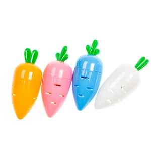 Creative Carrot Shaped Manual Pencil Sharpener Cute Candy Color Portable Sharpening Tool For Students Kids School Supplies