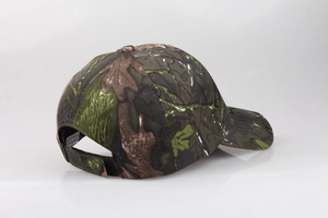 Outdoor camouflage baseball cap with sun protection and adjustable velcro strap back
