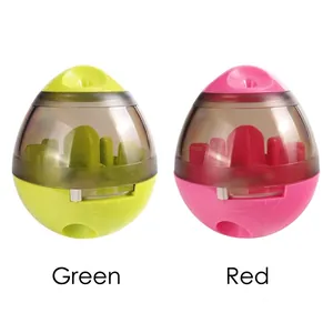 Interactief voerdispenser speeltje voor huisdieren in groen en rood voor honden en katten