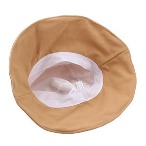 Damen Sonnenhut mit breiter Krempe, faltbarer Khaki Fischerhut mit weißem Baumwollfutter.