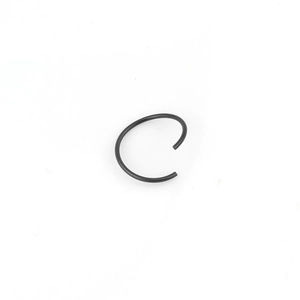 Polished black 316L stainless steel septum hoop ring for body piercing on white background