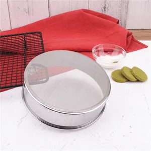 304 stainless steel fine mesh flour sifter for baking with ultra-fine 60 mesh screen