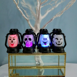Halloween LED schedel spook lantaarn set bar feest spookachtige decoratie accessoires set.