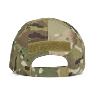 Casquette de baseball tactique camouflage multicam avec sangle velcro réglable, vue de dos