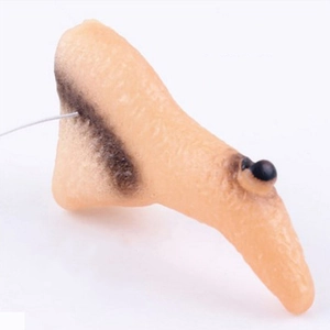 Halloween long witch nose prosthetic with elastic strap for cosplay and prank parties