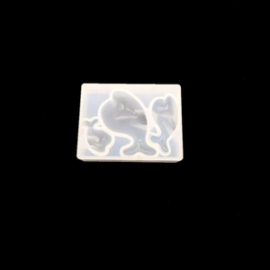 Stampo in silicone traslucido con delfini e balene per creazioni fai-da-te in resina