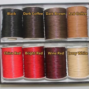 DIY handmade braided wax cord necklace string set in 8 colors for jewelry making