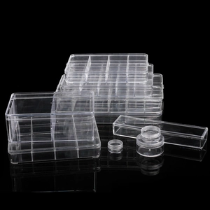 Clear Acrylic Jewelry Storage Box Multi Compartment Transparent Organizer Case For Beads DIY Parts Bracelet Display