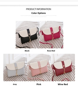Detailed color display of five mini crossbody bags with cute deer metal pendants