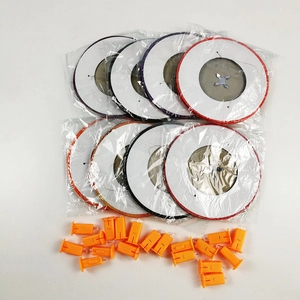 Halloween opvouwbare papieren lantaarns met oranje plastic uitbreidingsframes
