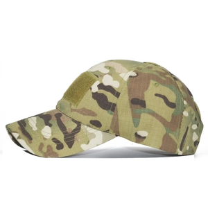 Casquette de baseball tactique camouflage avec patch velcro et tissu ripstop durable