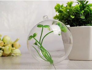 Sfera rotonda in plastica acrilica trasparente per decorazioni natalizie da appendere
