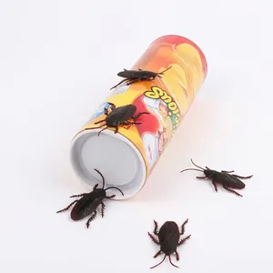 Funny potato chip snake prank toy with five realistic cockroach props for jump scares