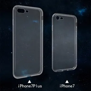 Crystal clear TPU case for iPhone showing precise cutouts and full body protection