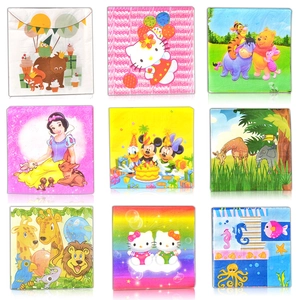 Detailed grid view of assorted blue porcelain style floral printed paper napkins