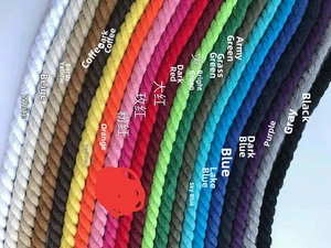 Detailed palette of twisted rope bag straps in twenty-one various vibrant colors