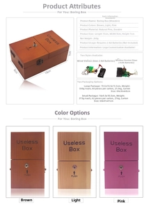 Detail view of pine wood Useless Box internal circuit and battery compartment mechanism