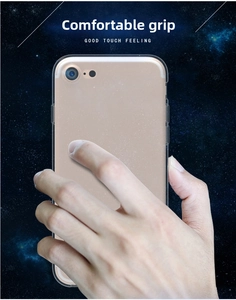 Klare Glitzer TPU Hülle für iPhone mit schlankem Design und ergonomischem Griff
