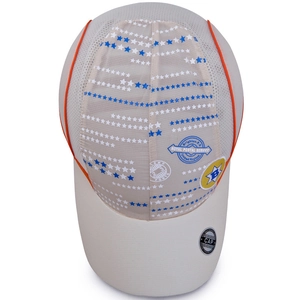 Breathable mesh quick-dry kids baseball cap with star prints and royal badge