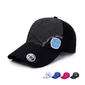 Quick Dry Baseball Cap Polyester Mesh Breathable Sun Protection Outdoor Sports Hat Adjustable Unisex