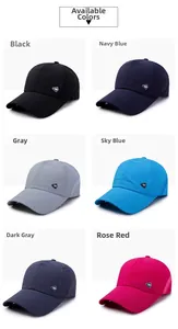 Breathable mesh baseball cap available in black navy grey blue charcoal and rose colors