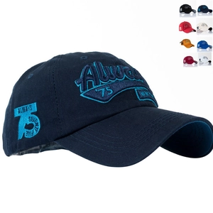 Casquette de baseball en coton avec broderie 3D Always 75, plusieurs coloris au choix