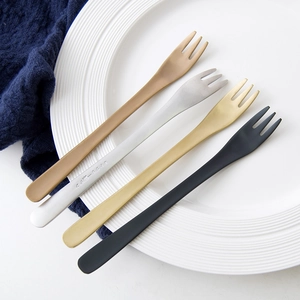 Dessert Fruit Fork 304 Stainless Steel Leaf Shape Handle Cake Fork For Appetizer Wedding Party Nordic Elegant Cutlery