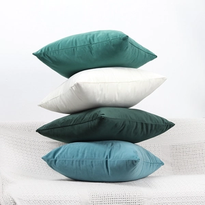 Velvet Throw Pillow Covers Solid Color Soft Cushion Cases Decorative For Sofa Couch Bedroom Minimalist Home Decor
