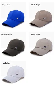 Detail of mesh breathable quick-dry baseball caps in various colors for outdoor sun protection