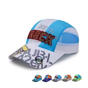 Casquette De Baseball Enfant Séchage Rapide Chapeau De Soleil En Filet Respirant Sport De Plein Air Broderie Réglable