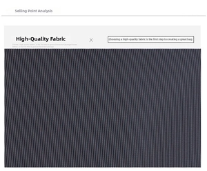 Macro shot of durable black textured woven fabric for trendy business handbags