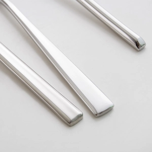 Minimalist 304 stainless steel butter spreader knife with polished handle set